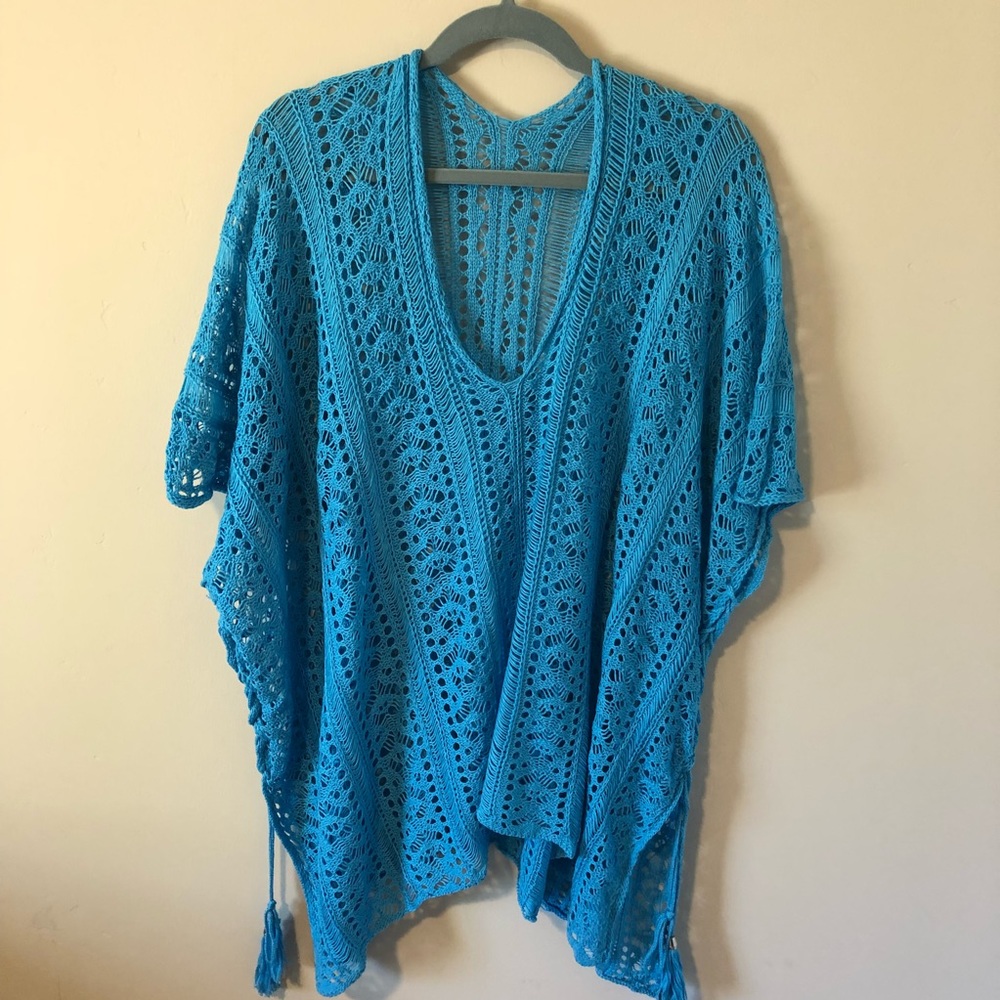 💎 Beach Coverup Crocheted Pancho